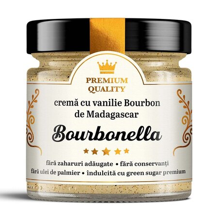 Crema cu vanilie Bourbon de Madagascar, Bourbonella, 250 g, Secretele Ramonei