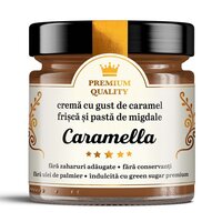 Crema cu gust de caramel, frisca si pasta de migdale, Caramella, 250 g, Secretele Ramonei