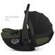 Scoica auto Calla i-Size, 40-87 cm, Olive, ABC Design 819872