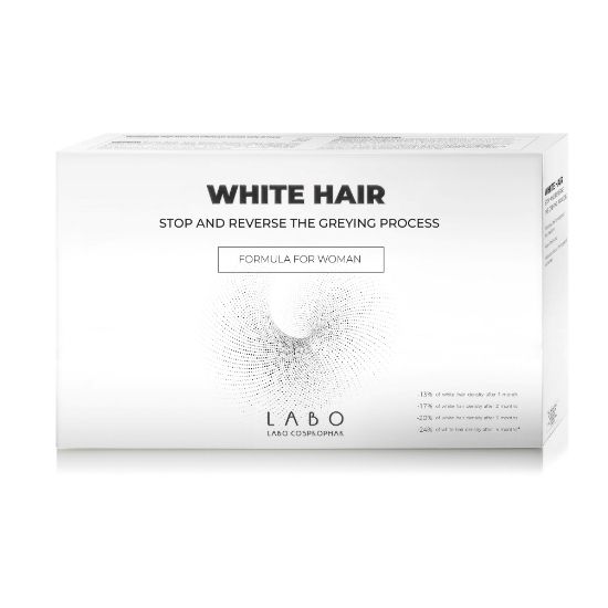 Tratament pentru parul alb White Hair Woman, 20 fiole x 3.5 ml, Labo Cosprophar