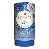 Ceai 1001 Nights cu ceai negru, ceai verde, fructe si petale de flori, 80 g, Lovare
