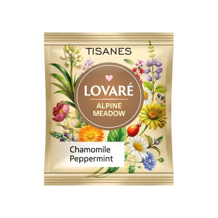 Ceai Alpine Meadow cu plante, fructe si flori, 24 pliculete x 1.5 g, Lovare 820052