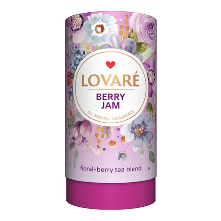 Ceai Berry Jam cu hibiscus, fructe si fructe de padure, 80 g, Lovare