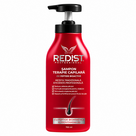 Sampon fortifiant cu peptide si Provitamina B5 pentru par fragil, 750 ml, Redist