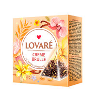 Ceai negru Ceylon cu lapacho si flori de portocala, Creme Brulee, 15 plicuri x 2 g, Lovare