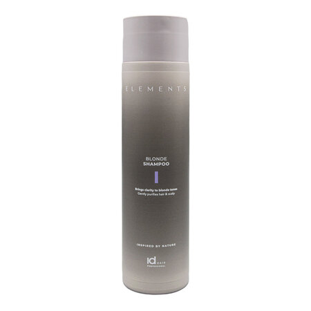 Sampon cu pigmenti violet pentru par blond, decolorat si grizonat Blonde Elements, 250 ml, Id HAIR