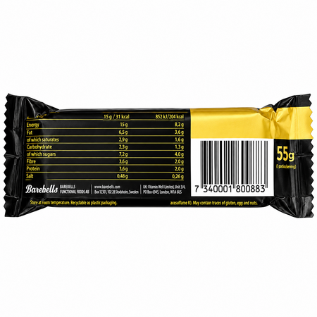 Baton Proteic cu Arahide sarate, 55 g, Barebells 821013