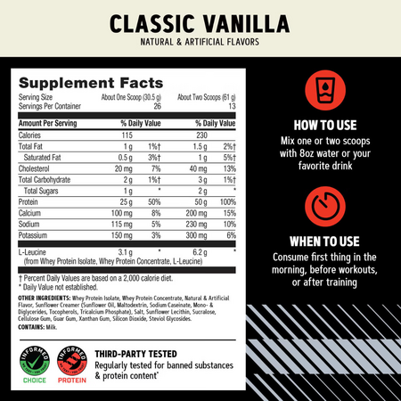 AMP Wheybolic Proteina din zer cu aroma de vanilie, 515 g, GNC 820716