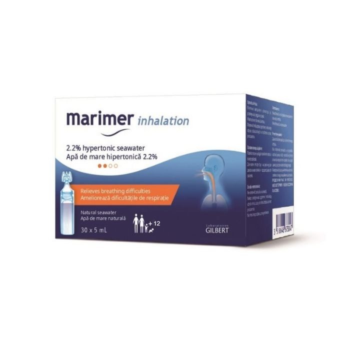 Marimer Inhalatii 2,2%, 30 unidoze x 5 ml, Gilbert