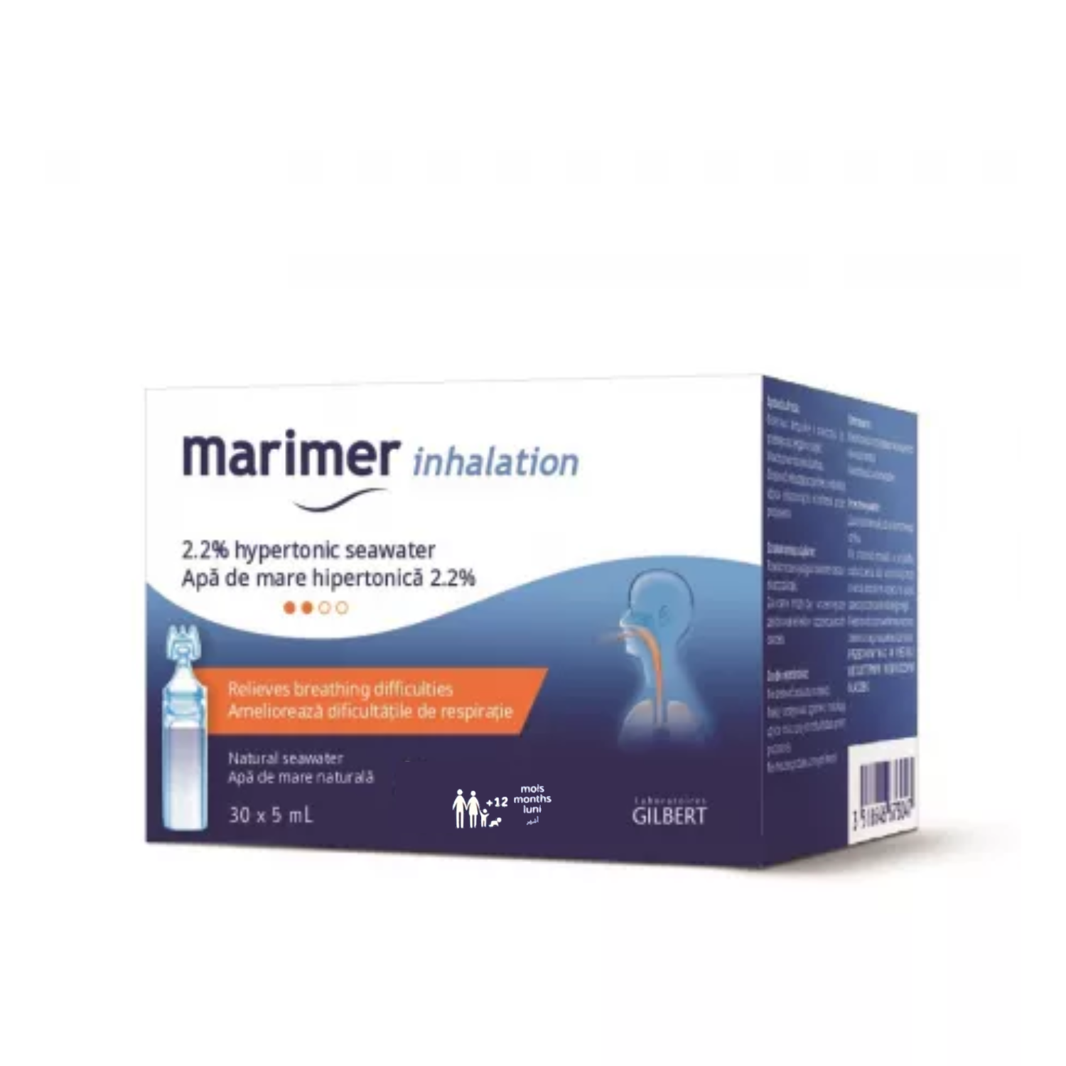 Marimer Inhalatii 2,2%, 30 unidoze x 5 ml, Gilbert