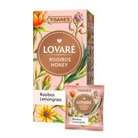 Ceai Rooibos Honey cu plante, flori si stevia, 24 pliculete x 1.8 g, Lovare