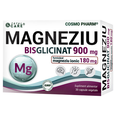 Magneziu Bisglicinat, 900 mg, Cosmo Pharm