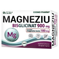 Magneziu Bisglicinat, 900 mg, 30 capsule vegetale, Cosmo Pharm