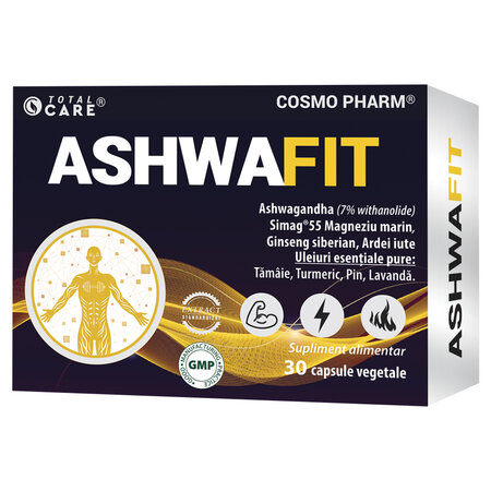 AshwaFit, 30 capsule vegetale, Cosmo Pharm