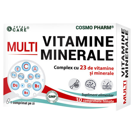 Multi Vitamine Minerale, 30 comprimate filmate, Cosmo Pharm