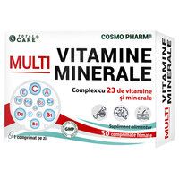 Multi Vitamine Minerale, 30 comprimate filmate, Cosmo Pharm