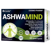 AshwaMind, 30 capsule vegetale, Cosmo Pharm
