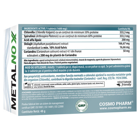 Metalnox, 30 tablete, Cosmo Pharm 820726