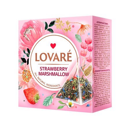 Ceai Strawberry Marshmallow, 15 plicuri x 2 g, Lovare