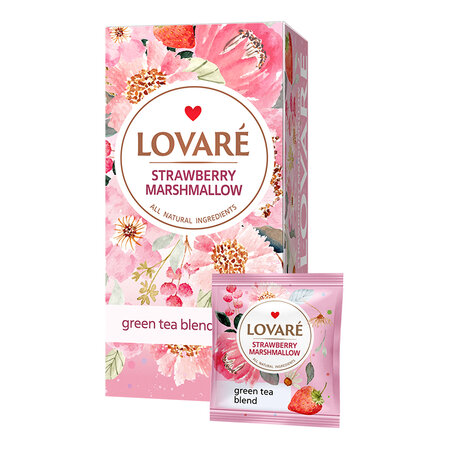 Ceai Strawberry Marshmallow, 24 plicuri x 2 g, Lovare