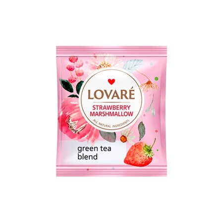 Ceai Strawberry Marshmallow, 24 plicuri x 2 g, Lovare 820825