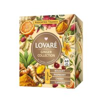 Ceai de plante asortat Ginger Collection, 32 plicuri x 1.8 g, Lovare