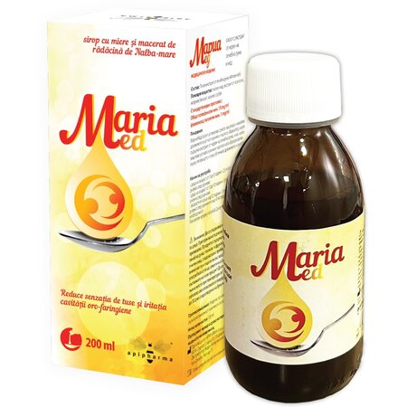 Sirop de radacina de Nalba-mare cu miere Maria Med, 200 ml, Apipharma 821008