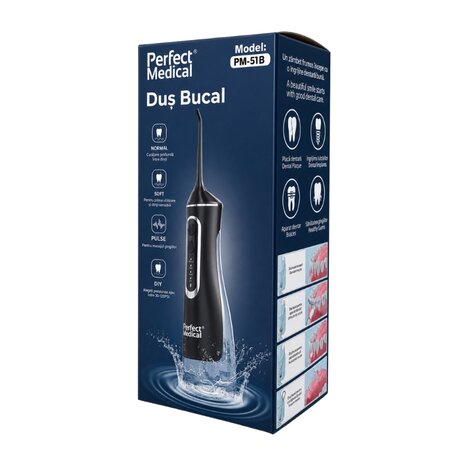 Dus Bucal, Negru, PM-51B, Perfect Medical 821074