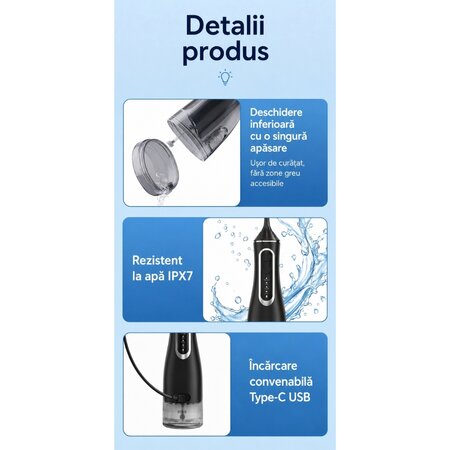 Dus Bucal, Negru, PM-51B, Perfect Medical 821079