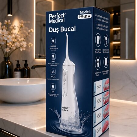 Dus Bucal, Alb, PM-51W, Perfect Medical 821086