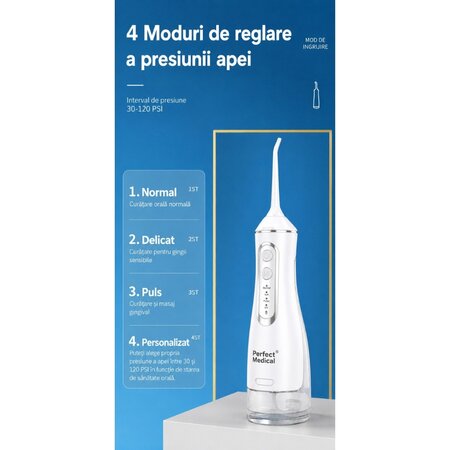 Dus Bucal, Alb, PM-51W, Perfect Medical 821092