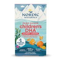 Omega 3 pentru copii Zero Sugar Children's DHA Gummy Chews, 30 jeleuri, Nordic Naturals