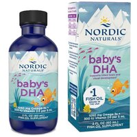 Omega 3 cu vitamina D3 pentru bebelusi si copii Baby's DHA, 60 ml, Nordic Naturals
