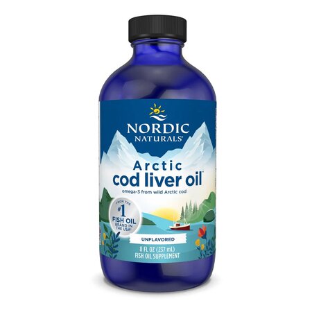 Ulei din ficat de cod fara aroma Arctic Cod Liver Oil, 237 ml, Nordic Naturals