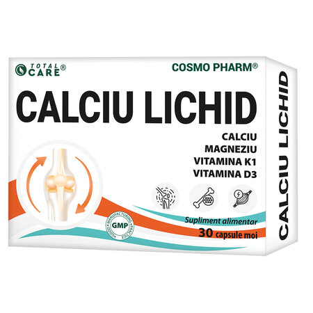 Calciu lichid, 30 capsule moi, Cosmo Pharm