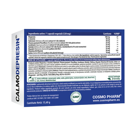 Calmodepresin, 30 capsule vegetale, Cosmo Pharm 821123