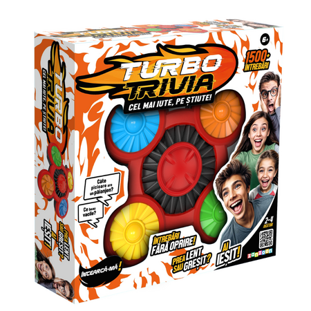 Joc Turbo Trivia in limba romana, 6 ani+, Zanzoon 821139