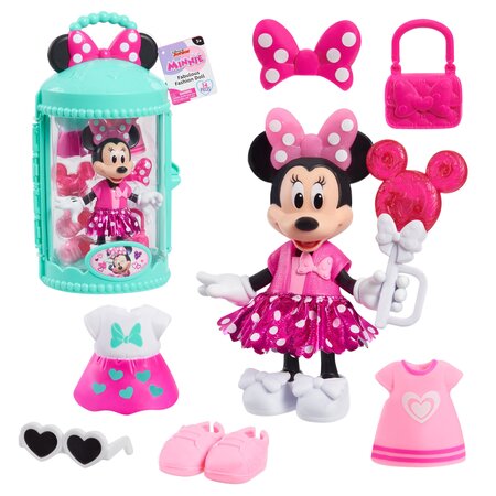 Papusa Minnie cu accesorii Pretty in Pink, 3 ani+, Disney Minnie Mickey 821184