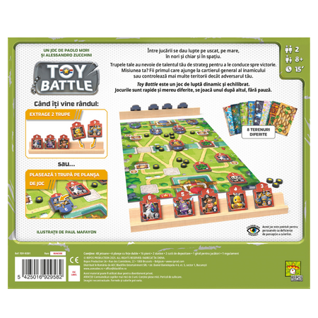 Joc de societate in limba romana, 8 ani+, Toy Battle 821173