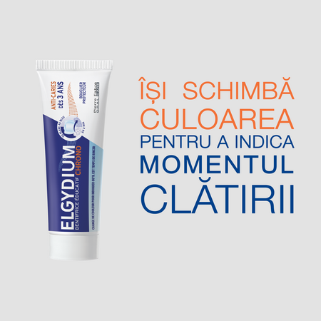 Pasta de dinti pentru copii Timer Kids, Fructe de padure, +3 ani, 50 ml, Elgydium 821228