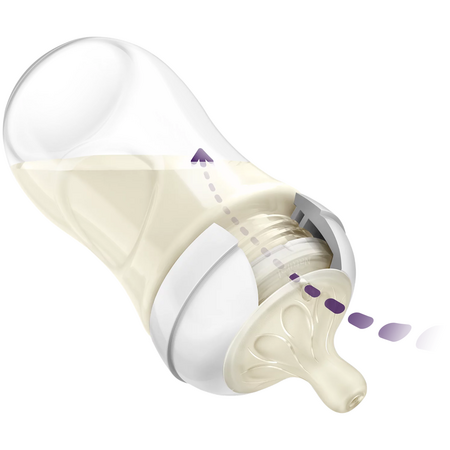 Biberon Philips Avent Natural Response, Portocaliu, SCY903/74, 3-6 luni, 260 ml, Philips 821328