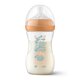 Biberon Philips Avent Natural Response, Portocaliu, SCY903/74, 3-6 luni, 260 ml, Philips 821313