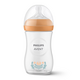 Biberon Philips Avent Natural Response, Portocaliu, SCY903/74, 3-6 luni, 260 ml, Philips 821331