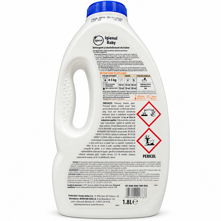 Detergent dezinfectant Baby lichid pentru haine, 1.8 L, Igienol 821443