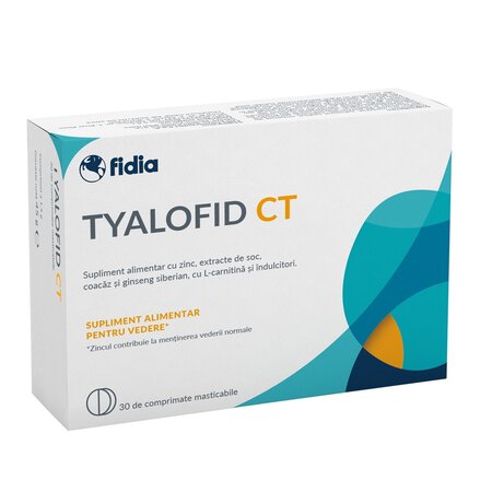 Tyalofid CT, 30 comprimate masticabile, Fidia