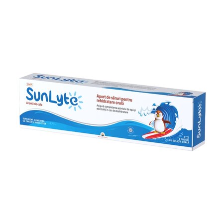 Solutie orala cu aroma de cola SunLyte, 8 plicuri, Sun Wave Pharma 821460