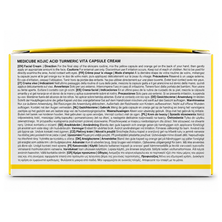 Crema de fata cu capsule de acid kojic si turmeric Kojic Acid Turmeric Capsule Cream, 53 g, Medicube 821610