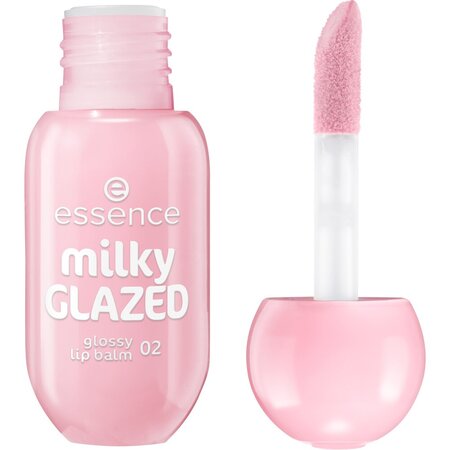 Balsam de buze Milky Glazed, Nuanta 02 Strawberry Whip, 4 ml, Essence 821659