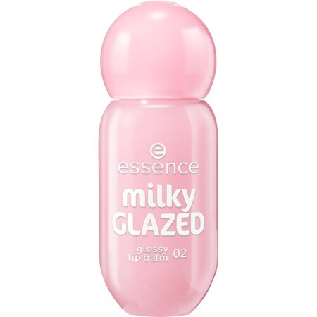 Balsam de buze Milky Glazed, Nuanta 02 Strawberry Whip, 4 ml, Essence