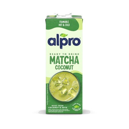 Bautura UHT din nuca de cocos si soia, gust de matcha, 1 litru, Alpro